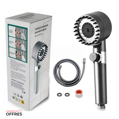 Borhe® Douche – Pommeau de douche multifonction 4-en-1 massage et soin de la peau