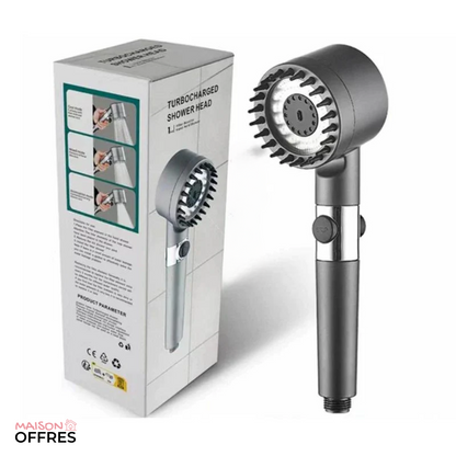 Borhe® Douche – Pommeau de douche multifonction 4-en-1 massage et soin de la peau