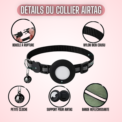 Collier AirTag pour chats et petits chiens