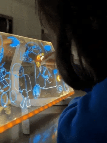 Bloc de dessin magique en 3D pour les enfants