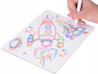 Bloc de dessin magique en 3D pour les enfants